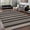 Black Jute, variant on Large Easy Jute Dining Room Rugs 9x12 Modern Striped Bedroom Carpet, Non Slip Non Shed Indoor Outdoor Rug, Foldable Neutral Floor Carpet, Easy Cleaning, for Kitchen, Deck, Garden, Jute Brown