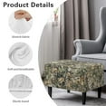 thumbnail image 6 of Xoenoiee Green Hunting Camo Print Stretch Rectangle Ottoman Cover Breathable Folding Storage Stool Furniture Protector Soft Rectangle Slipcover with Elastic Bottom, S, 6 of 7