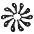 thumbnail image 3 of 10Pcs  Club Head Cover, Neoprene Wide Opening  Iron Protective HeadCovers With Zipper For Wood Iron Golfer, 3 of 8