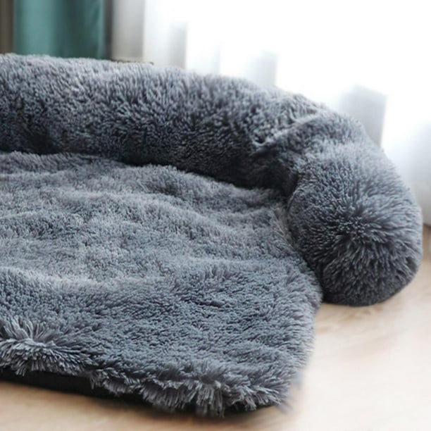 Cama Para Perros Mediana Gris - Felpa Suave, Funda Lavable, Antideslizante, Ortopédica