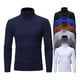 thumbnail image 2 of A Camisa De Fondo Simple Cuello Tortuga Manga Larga Hombres, 2 of 8