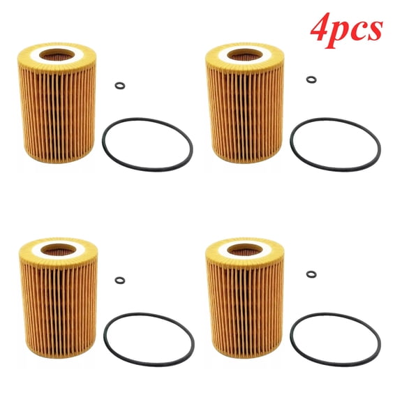 4X Engine Oil Filter For 2010-2013 Mercedes ML350 Bluetec 4Matic Turbo 3.0L V6