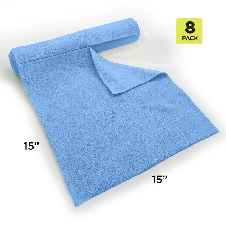 Auto Drive Super Soft Coral Fleece Microfiber Towel Set for