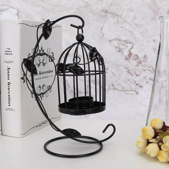 Sonew Hanging Candlestick,Retro Hollow Out Bird Cage Iron Hanging Candle Holder Candlestick Lantern Home Decor ,Candle Holder