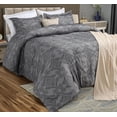 thumbnail image 1 of Juego de ropa de cama Utopia Bedding Queen, edredón Paisley, color gris, 223 x 223 cm, 1 of 7