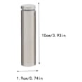 thumbnail image 4 of Justharion Advertising Screw Standoff Durable Streamlined Design Glass Mirror Nail Nut Wall Hanging Bracket Strong Bearing Capacity 19x100mm 1Set, 4 of 6