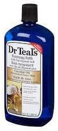 Dr. Teals Coconut Oil Foaming Bath Gift Set (2 Pack, 34 oz ea.) - Essential Oils Nourish & Protect Your Skin - Relieve Stress & Revitalize Tired, Achy Muscles at Home - Long Lasting Bubbles