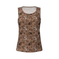 thumbnail image 4 of Lsque Warm Coffee Pattern Printed Workout Tank Tops for Women, Athletic Sports Tank Tops, Compression Sleeveless Dry Fit Shirts,Sleeveless Yoga Shirt-X-Large, 4 of 9