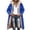 Blue, variant on Womens Winter Coats with Pockets, Loose Fit Reversible Long Sleeve Full Zip Puffer Jackets Fleece Jackets Black Size XL