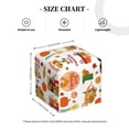 thumbnail image 4 of Fuzoiu Fall Farm Pumpkin Print Tissue Box Cover Holder, Square Leather Tissue Box,PU Leather Decorative Organizer for Tabletop, Bathroom, Car, Office, 4 of 7