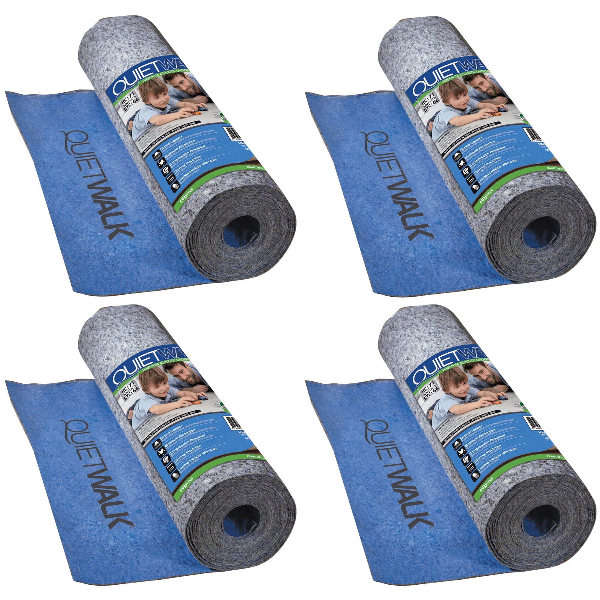 MP Global Quiet Walk 3x33 Ft Acoustical Laminate Flooring Underlayment (4 Pack) MP Global Quiet Walk 3x33 Ft Acoustical Laminate Flooring Underlayment (4 Pack)