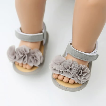 Lilgiuy Baby Girls Shoes Non-Slip Rubber Sole High-Top Infant First Walking Shoes Toddler Crib Shoes Newborn Loafers Flats Gray 12 Winter Fashion 2022