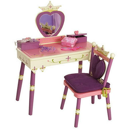 Wildkin Princess Vanity Table Chair Set Light Pink Walmart Com