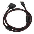 thumbnail image 3 of To DVI Cable, Support 1080P Full HD DVI 24 1 Male To  Male High Speed Adapter Cable, 1.4m/4.6ft Nylon Braid Cable, For, 3 of 8