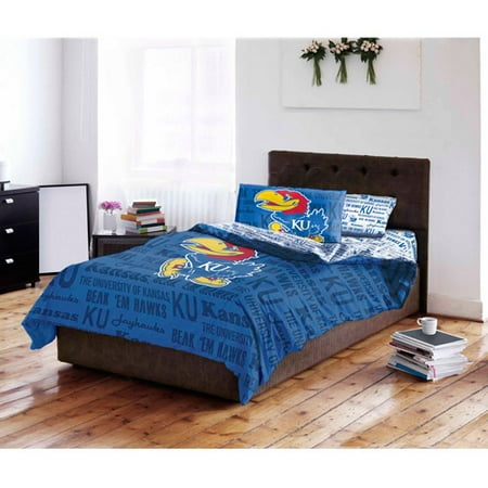 NCAA University of Kansas Jayhawks Bed in a Bag Complete Bedding Set