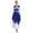 Royal Blue, variant on Aislor Women's Lyrical Dance Dress Sleeveless Tunic Asymmetric Chiffon Dress Size S-XXL A White XL