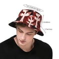 thumbnail image 3 of ZICANCN Flower Red Floral Art Bucket Hat, Unisex Print Double-Side-Wear Bucket Hat for Golf Fishing Beach Outdoor, 3 of 5