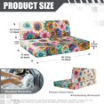 thumbnail image 7 of XYZCANDO Boho Flower RV Dinette Cushions Washable Camper Accessories Universal 2 Seat Couch Cover Comfortable Furniture Covers for Sofa and Loveseat Slipcovers for Women Easy to Install Pink, 7 of 7
