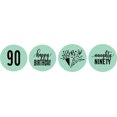 thumbnail image 1 of Darling Souvenir 190 Pcs Naughty Ninety Birthday Theme Stickers chocolate Labels-Mint, 1 of 1