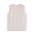 thumbnail image 4 of Men's Knitted Sweater Vest Sleeveless V Neck Lightweight Breathable Casual Spring Summer Comfortable Stretchable Fashion Top Mens Basic Tee Shirts Summer Classic T-Shirts, 4 of 6