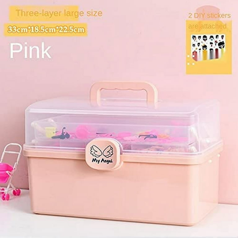 PIKADINGNIS Kawaii Desk Organizer Kawaii Desk Accessories Kawaii Makeup  Organizer Desktop Storage Cute (Pink) 