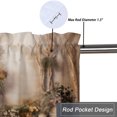 thumbnail image 5 of Brown Barn Door Printed Window Curtains Valances Western Country Retro Rural Rustic Farmhouse Window Valance for Living Room Bedroom, Kitchen Valance Rod Pocket Window Curtain, 5 of 6