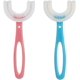 thumbnail image 3 of 2 cepillos de dientes en forma de U, cepillos de dientes de silicona de grado alimenticio para niños y bebés, 3 of 3