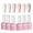 6 Color Set 3, variant on FZANEST Gel Nail Polish 15ml,Jelly Sheer Clear Natural Nude Pink Gel Polish Varnish Nail Art Manicure Soak Off LED UV(Milky Nude)
