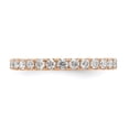thumbnail image 3 of 14K Rose Gold Ring Band Eternity Diamond Round Polished U Shared Prong 1ct, 3 of 4