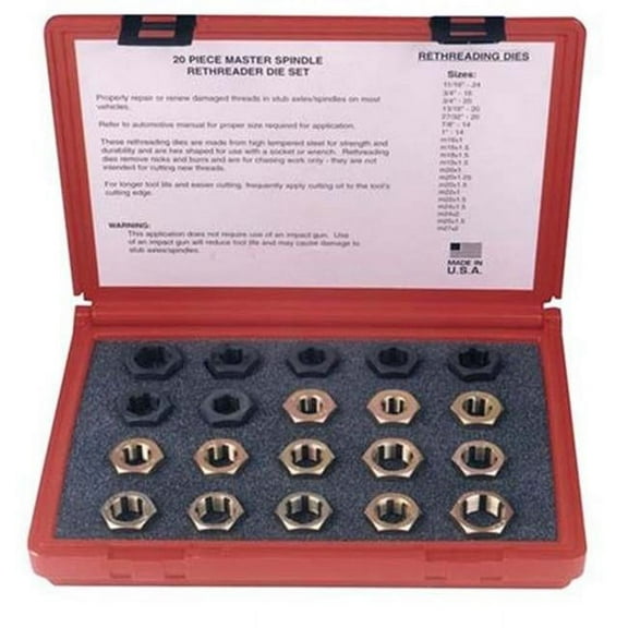 Kastar 2599 20 Piece Master Spindle Rethreading Dies