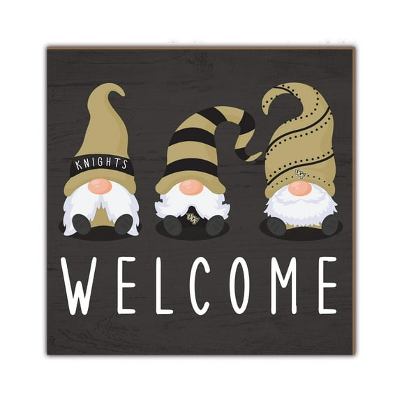 UCF Knights 10'' x 10'' Welcome Gnomes Sign