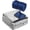 Navy/Grey, variant on Tirrinia Waterproof Outdoor Blanket with Sherpa Lining, Sports, Picnic, Concerts, Pet,60” x 80”
