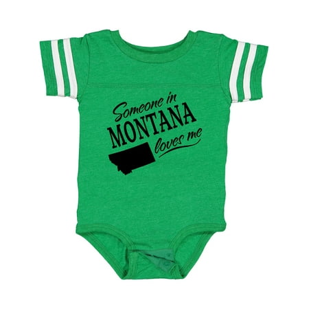 

Inktastic Someone in Montana Loves Me Gift Baby Boy or Baby Girl Bodysuit
