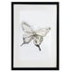 thumbnail image 1 of Cuadro decorativo pintado 100% a mano de mariposa enmarcado con madera y vidrio de la colección AnimalArt, 1 of 4