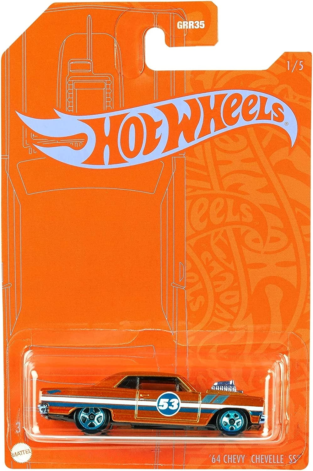 Hot Wheels 53th Anniversary 64 Chevy Chevelle SS Diecast Car Walmart