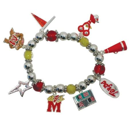 - University of Maryland Terrapins #1 Go Team Wishing Charm Bracelet