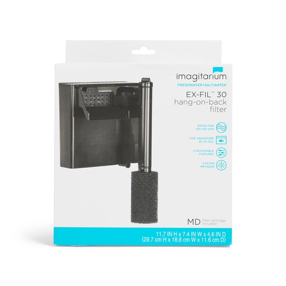 Imagitarium EX-FIL 30 Hang-On-Back Filter 20-30 Gallons