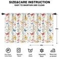 thumbnail image 2 of Blackout Kids Curtains,Flower and Butterfly Childrens Insulated Curtains Set Of 2,Bedroom Essentials,Toddler Room Decor 52"x63"(132x160cm), 2 of 4
