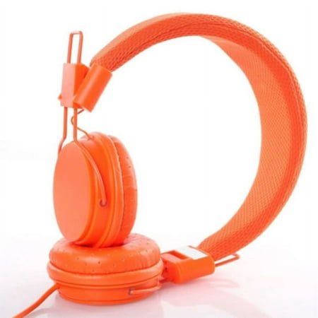 Kids Headphones, Wired Headset Foldable Children On Ear Headphones with Adjustable Headband, Stereo Sound,3.5mm Jack for Tablet Cellphones Airplane School