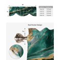 thumbnail image 6 of Tie Up Valance Curtain for Kitchen, Modern Dark Green Liquid Line Rod Pocket Short Curtains Adjustable Tie-Up Shade Valances, Abstract Simple Gold Window Treatment for Bathroom Living Room Bedroom, 6 of 7