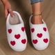 thumbnail image 1 of Zapatillas térmicas planas con forma de corazón, antideslizantes, esponjosas, para hombres y mujeres Likrtyny Tenis De Mujer Tenis De Hombre, 1 of 8