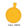 thumbnail image 3 of maskred 100pcs Base Pendentif Plateau Rond Blanc Auto-Assemblage Découvertes Artisanat Collier Pendentifs Accessoire Mode Coloré Jaune Jaune, 3 of 6