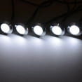 thumbnail image 2 of Yescom 10-Pack 7000K Cool White IP67 Outdoor LED Deck Lights, 12V Low Voltage Landscape Lighting with Transformer, In-Ground Step Lights, 2 of 7
