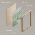 thumbnail image 5 of PixonSign Framed Wall Art Calming River & Green Field Landscape Posters, Set of 4 Abstract Floral Botanical Illustrations Canvas Prints, Nature Wilderness Wall Décor for Rooms - 12"x16" Natural, 5 of 5