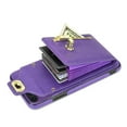 thumbnail image 6 of Dteck for iPhone 7 Plus / 8 Plus Zipper Pocket Case, Flip PU Leather Wallet Crossbody Shoulder Strap Lanyard Case with Credit Card Holder Women RFID Blocking Protective Purse Cover, purple, 6 of 7