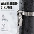 thumbnail image 5 of 304 Stainless Steel Cable Tie with Flap Buckle, 0.39 inch Metal Ratchet Strap, Strong Binding Fastener for Electrical Box Camera Industrial and Outdoor Equipment, L, 5 of 5