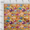 thumbnail image 2 of oneOone Cotton Cambric Rust Brown Fabric Kids Fish Diy Clothing Quilting Fabric Print Fabric By Yard 56 Inch Wide, 2 of 4