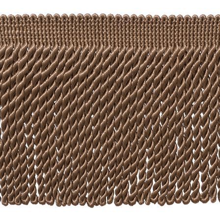 6" (15cm) Basic Solid Collection Traditional Satiny Bullion Fringe Trim # BFS6,, Dark Sand Beige #A8 Sold By The Yard (36"/3 ft/0.9m)