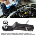 thumbnail image 3 of Hitch Ball Mount, Steel Sturdy Construction Towing Hitch Mount  for 2in Receiver, 3 of 8