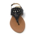 thumbnail image 3 of Victoria K Women's Rhinestones Snake Skin Straps Sandals, 3 of 5